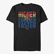 Merch Captain Marvel: Movie - Higher Faster Fill Unisex T-Shirt Black