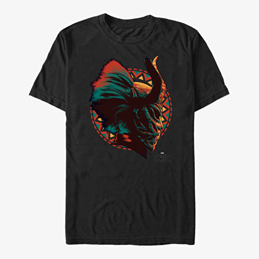 Tričko Merch Marvel Black Panther: Movie - The Mask Unisex T-Shirt Black