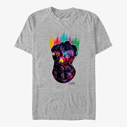 T-shirt Merch Marvel Avengers: Infinity War - Gauntlet Unisex T-Shirt Heather Grey
