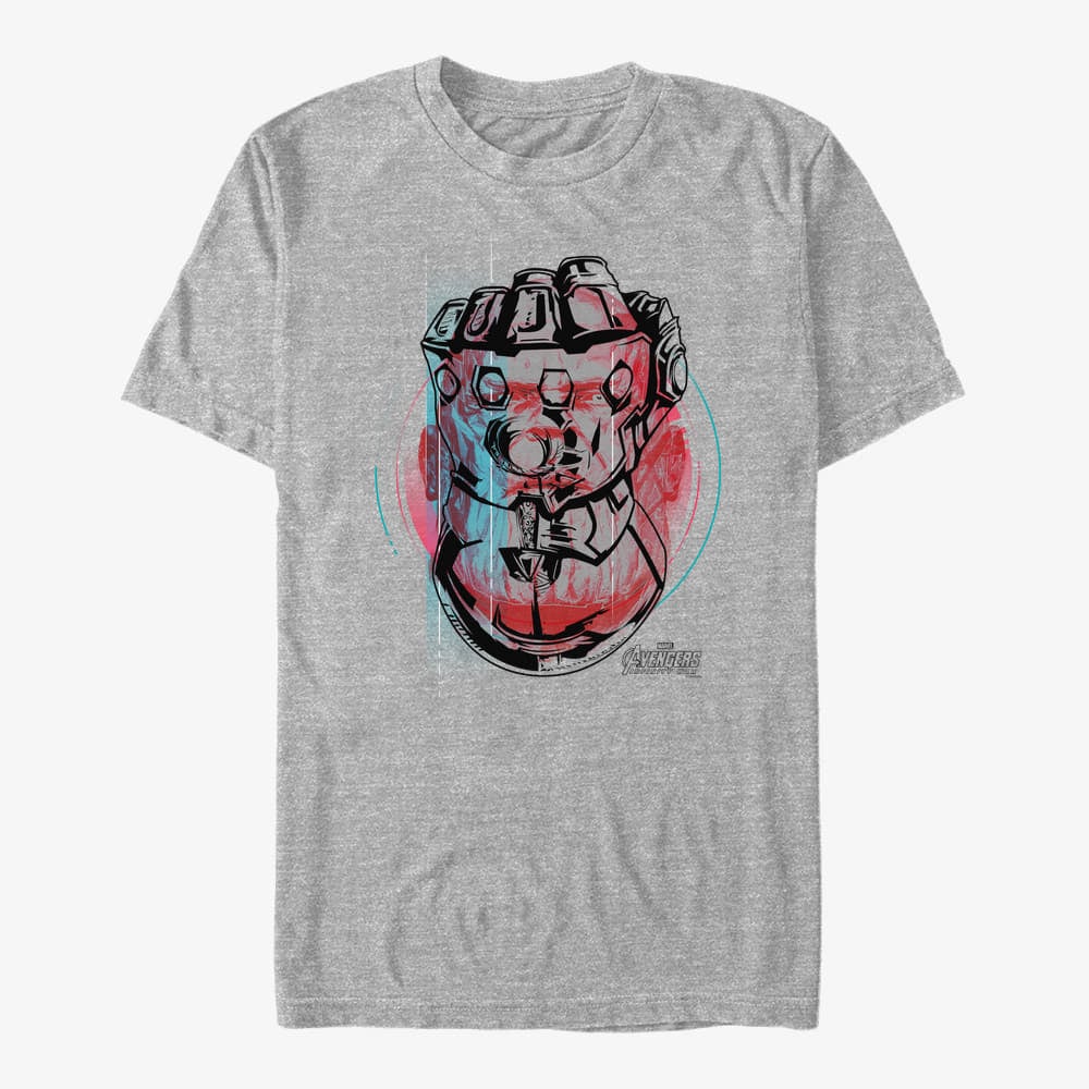 Camisetas Merch Marvel Avengers: Infinity War - Ultimate Thanos Unisex T-Shirt Heather Grey