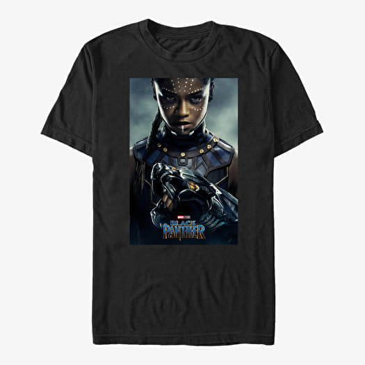 Tricou Merch Marvel Black Panther: Movie - Shuri Movie Poster Unisex T-Shirt Black