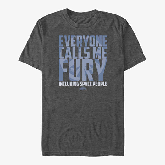 Camiseta Merch Captain Marvel: Movie - Just Fury Unisex T-Shirt Dark Heather Grey