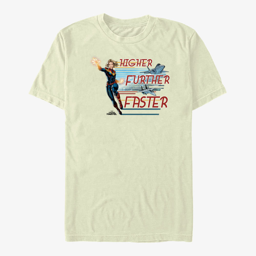T-Shirts Merch Captain Marvel: Movie - Stream Jets Unisex T-Shirt Natural