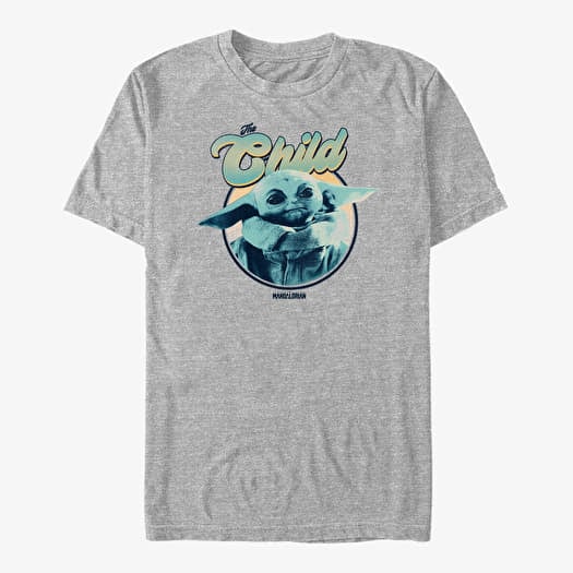 Majica Merch Star Wars: The Mandalorian - Retro Child Unisex T-Shirt Heather Grey