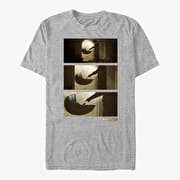 Merch Star Wars: The Mandalorian - Zoom Scene Unisex T-Shirt Heather Grey
