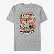 Merch Star Wars: The Mandalorian - Lone Hunter Unisex T-Shirt Heather Grey