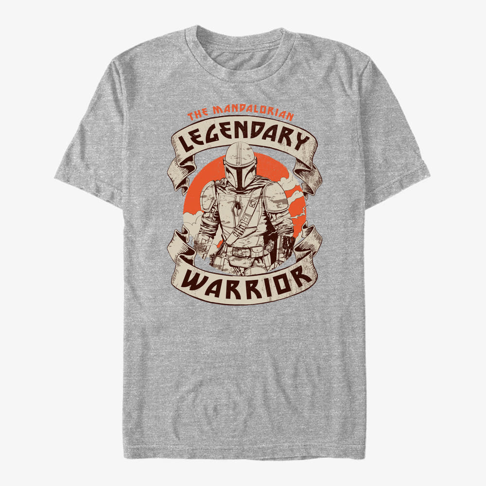 T-shirts Merch Star Wars: The Mandalorian - Lone Hunter Unisex T-Shirt Heather Grey