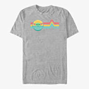 Merch Star Wars: The Mandalorian - Rainbow Child Unisex T-Shirt Heather Grey