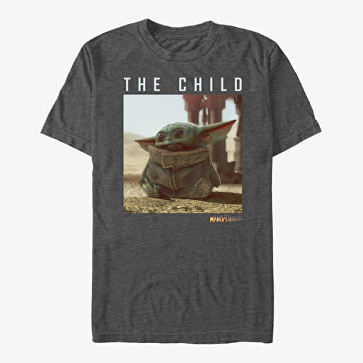 T-shirt Merch Star Wars: Classic - Green Child Unisex T-Shirt Dark Heather Grey
