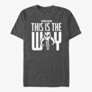 Merch Star Wars: The Mandalorian - Ways Unisex T-Shirt Dark Heather Grey