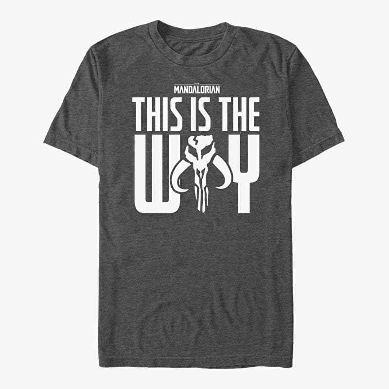 Merch Star Wars: The Mandalorian - Ways Unisex T-Shirt Dark Heather Grey