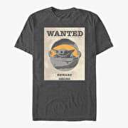 Merch Star Wars: The Mandalorian - Wanted Child Unisex T-Shirt Dark Heather Grey