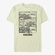 Merch Star Wars: The Mandalorian - Child Doodle Panels Unisex T-Shirt Natural