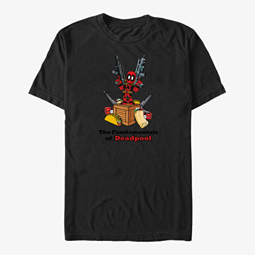 T-shirt Merch Marvel Deadpool - Deadpool Fundamentals Unisex T-Shirt Black
