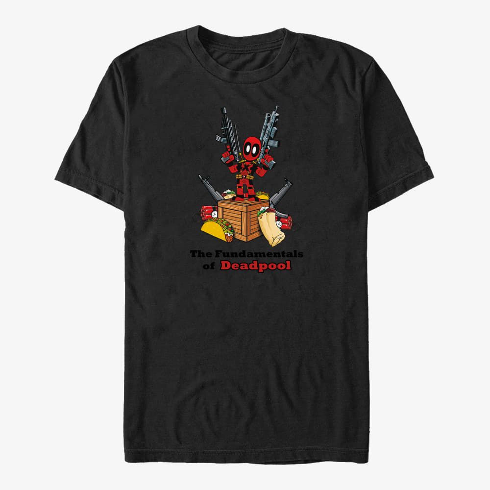 T-Shirts Merch Marvel Deadpool - Deadpool Fundamentals Unisex T-Shirt Black
