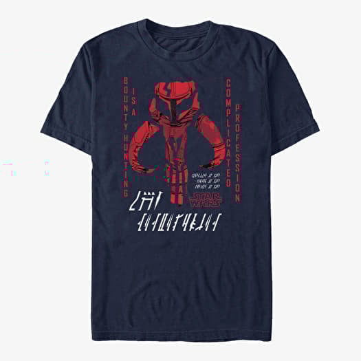 Merch Star Wars: The Mandalorian - Retro Vengence Unisex T-Shirt Navy Blue