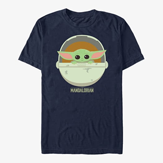T-shirt Merch Star Wars: The Mandalorian - The Child Cute Bassinet Unisex T-Shirt Navy Blue