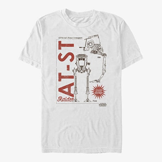 T-shirt Merch Star Wars: The Mandalorian - AT-ST Unisex T-Shirt White