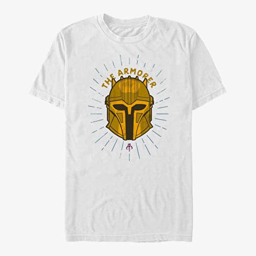T-shirt Merch Star Wars: The Mandalorian - Armorer Shield Unisex T-Shirt White