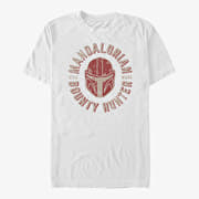 Merch Star Wars: The Mandalorian - Lone Wolf Unisex T-Shirt White