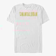 Merch Star Wars: The Mandalorian - Mandalorian Simplistic Logo Unisex T-Shirt White