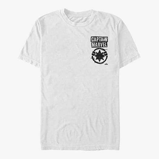 Тениска Merch Captain Marvel: Movie - Painted Logo Unisex T-Shirt White