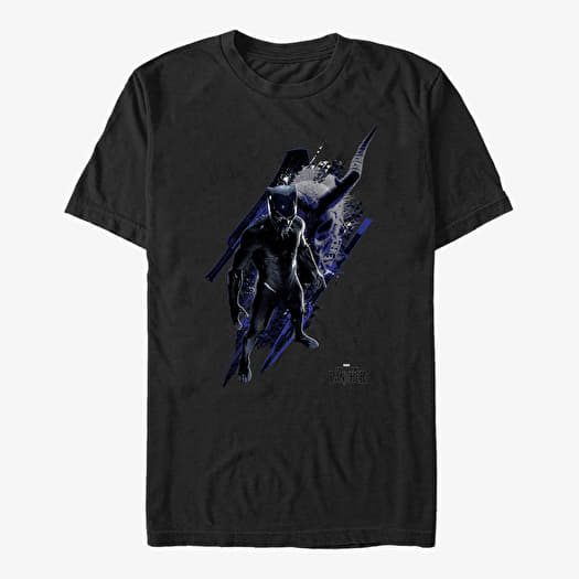 T-shirt Merch Marvel Black Panther: Movie - Panther Standing Unisex T-Shirt Black