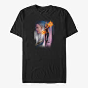 Merch Captain Marvel: Movie - Captain Marvel Galaxy Unisex T-Shirt Black