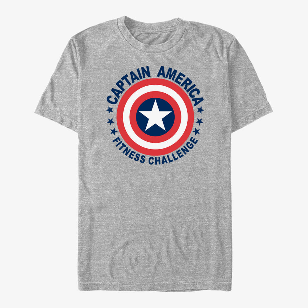 Tricouri Merch Marvel Avengers Classic - Shield Challenge Unisex T-Shirt Heather Grey