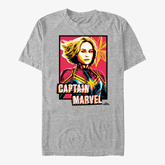 Majica Merch Captain Marvel: Movie - Marvel Profile Unisex T-Shirt Heather Grey