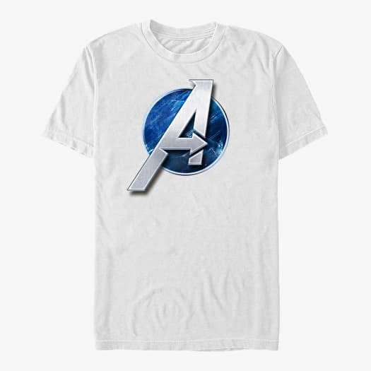 Merch Marvel Avengers Classic - Avengers Game Circle Logo Unisex T-Shirt White