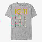Merch Star Wars: The Mandalorian - IG Schematics Unisex T-Shirt Heather Grey