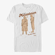 Merch Star Wars: The Mandalorian - The Mandalorian Unisex T-Shirt White