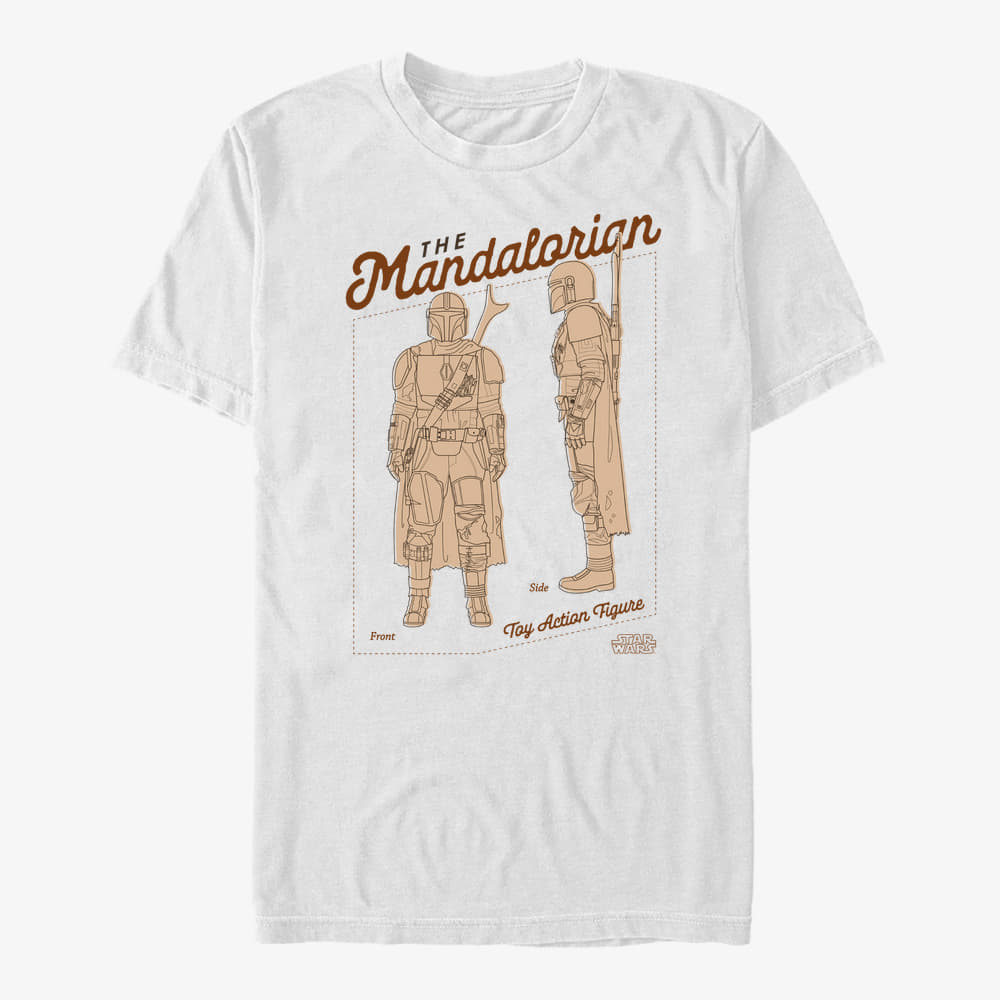 Футболки Merch Star Wars: The Mandalorian - The Mandalorian Unisex T-Shirt White