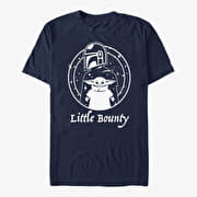 Merch Star Wars: The Mandalorian - Little Bounty Unisex T-Shirt Navy Blue