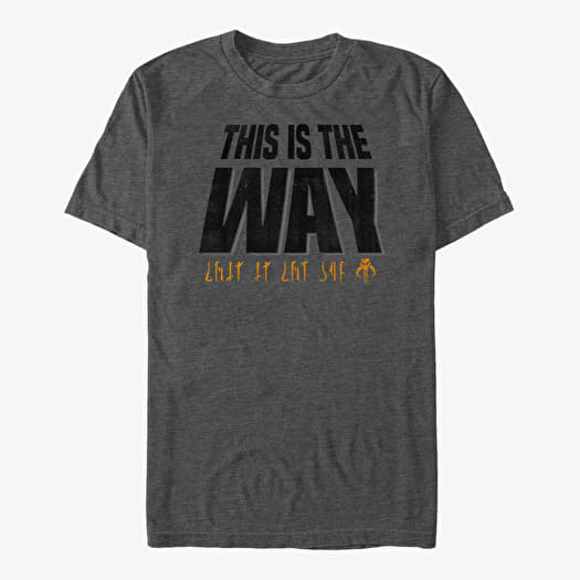 Merch Star Wars: The Mandalorian - Mandalorian Way Unisex T-Shirt Dark Heather Grey
