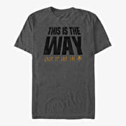 Merch Star Wars: The Mandalorian - Mandalorian Way Unisex T-Shirt Dark Heather Grey