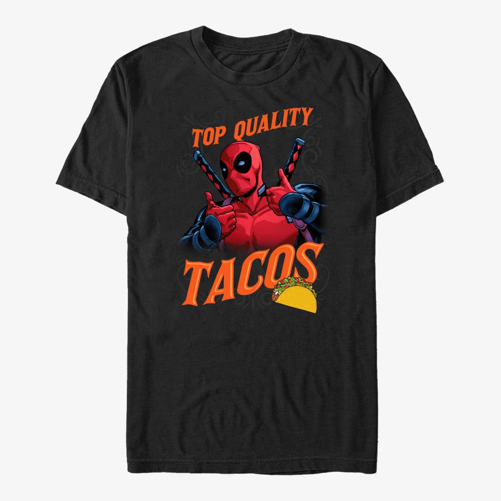 T-särgid Merch Marvel Deadpool - Western Tacos Unisex T-Shirt Black