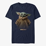 Merch Star Wars: The Mandalorian - Full Size Unisex T-Shirt Navy Blue