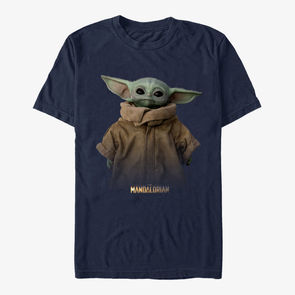 Koszulki Merch Star Wars: The Mandalorian - Full Size Unisex T-Shirt Navy Blue