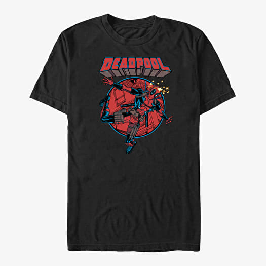 T-shirt Merch Marvel Deadpool - Falling Dummy Unisex T-Shirt Black