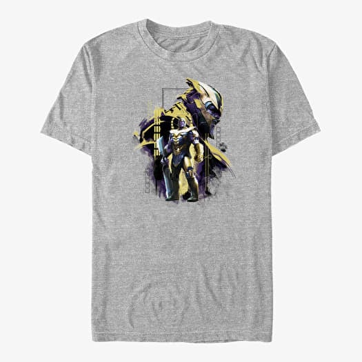 Tricou Merch Marvel Avengers Endgame - Titan Frame Unisex T-Shirt Heather Grey