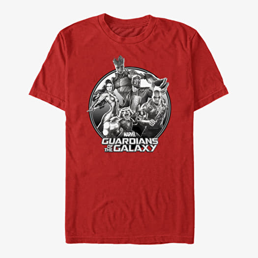 Póló Merch Marvel GOTG Classic - Racoon Gun Unisex T-Shirt Red