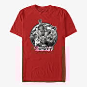 Merch Marvel GOTG Classic - Racoon Gun Unisex T-Shirt Red