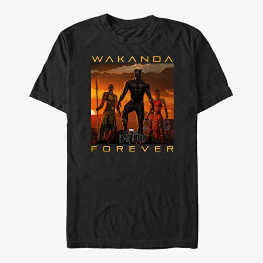 Majica Merch Marvel Black Panther: Movie - Wakanda Forever Unisex T-Shirt Black