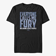 Merch Captain Marvel: Movie - Just Fury Unisex T-Shirt Black