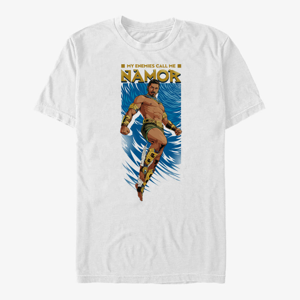 T-Shirts Merch Marvel Black Panther: Wakanda Forever - Namor's Epic Entrance Unisex T-Shirt White