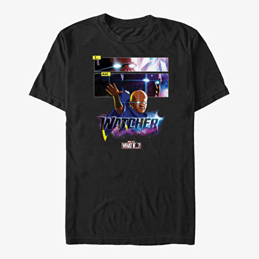 Camiseta Merch Marvel What If...? - I AM THE WATCHER PANELS Unisex T-Shirt Black