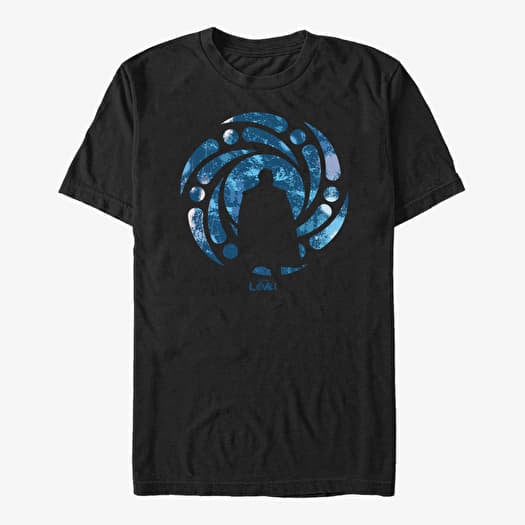 Tričko Merch Marvel Loki - He Who Remains Silhouette Unisex T-Shirt Black