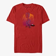 Merch Marvel GOTG 2 - Side View Star Unisex T-Shirt Red